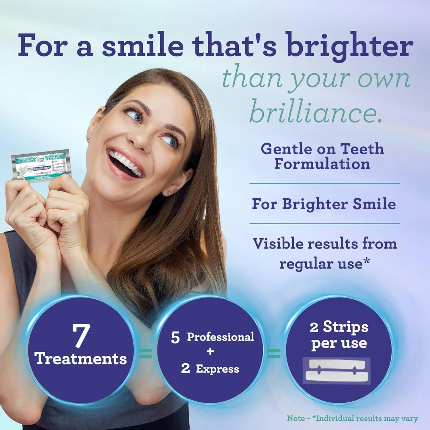 Transform Your Smile with GlowDent Coconut Teeth Whitening Strips - 7 Days to a Brighter, Whiter You!