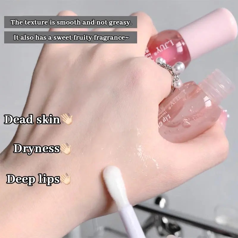 3 Pcs/Set Long Lasting Lip Gloss, Moisturizing Hydrating Lip Glaze, Glossy & Non-Sticky Lip Stick, Plumping Lip Oil Lip Stick Cosmetic for Girls & Women, Makeup